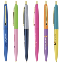 a group of gold trim pens