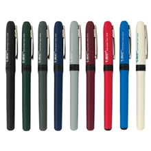 aerial view a group of bic grip roller pen, image 1 of 8