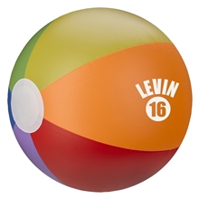 aerial view a rainbow 16 rainbow beach ball, image 1 of 3