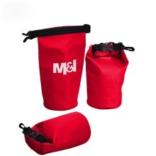 a red red 2 liter waterproof bag