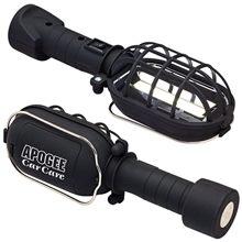 aerial view a black rubber finish worklight, image 1 of 2
