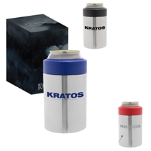 a group of kratos double wall stainless can cooler