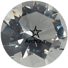 aerial view a clear crystal diamond paperweights, image 1 of 3