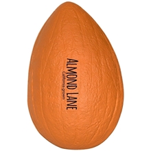 aerial view a orange almond stress reliever, image 1 of 2