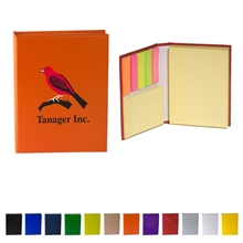 aerial view a group of 3 size sticky notes book, image 1 of 2