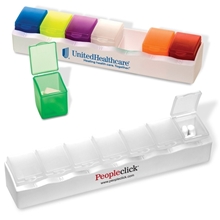 a group of 7- day pill box