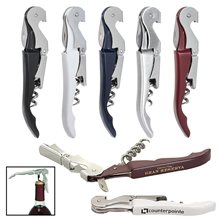 aerial view a group of waiters corkscrew wine bottle opener, image 1 of 2