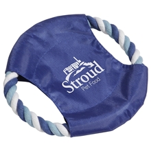aerial view a blue fetch - it rope thrower dog toy, image 1 of 2