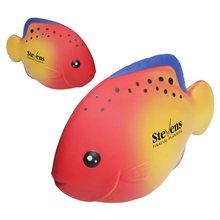 aerial view a red/yellow/blue tropical fish wobbler - stress reliever, image 1 of 2