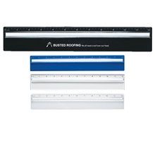 a group of plastic 12 ruler with magnifying glass