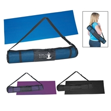 a group of yoga mat and carrying case