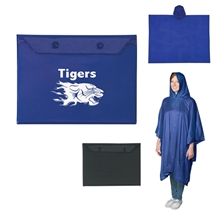 a group of adult poncho with snap pouch