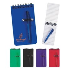 a group of spiral jotter pen