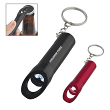 a group of aluminum led flashlight with bottle opener