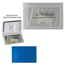 a group of clear plastic card holder