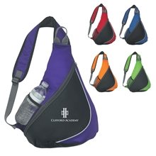 a group of 210d polyester sling pack