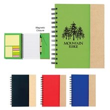 a group of spiral notebook with sticky notes and flags