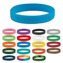 a group of single color silicone bracelet
