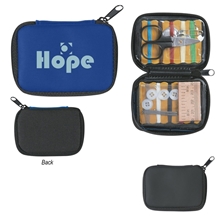 aerial view a group of sew handy deluxe sewing kit, image 1 of 2