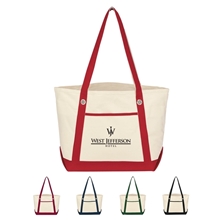 a group of medium cotton canvas sailing tote bag