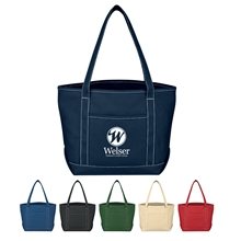 a group of medium cotton canvas yacht tote bag