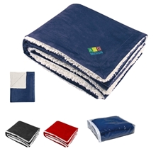 a group of polyester fleece sherpa blanket