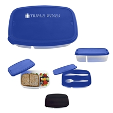 a group of 2- section lunch container