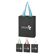 aerial view a group of non - woven mini tote bag, image 1 of 3