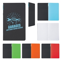 a group of script lined notebook