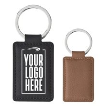 aerial view a group of leatherette executive key tag, image 1 of 2