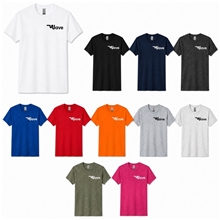 aerial view a group of gildan(r) adult heavy cotton(tm) t - shirt, image 1 of 4