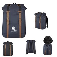 a group of flap drawstring backpack