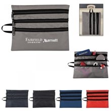 a group of tech accessory travel bag