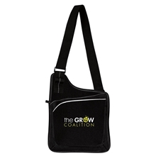 aerial view a black mini carry - all crossbody bag, image 1 of 2