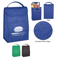 a group of crosshatch non - woven lunch bag