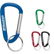 a group of 6 mm custom carabiner with metal split ring