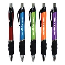 a group of metallic wave support grip pen