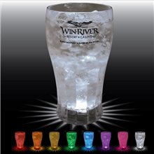 a group of 12 oz single light plastic fluted bell soda cup