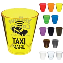 a group of 1.5 oz plastic standard shot glass