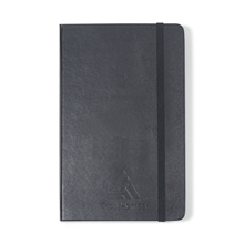 aerial view a black moleskine(r) hard cover squared large notebook - black, image 1 of 6