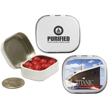 a group of white mini mint tin