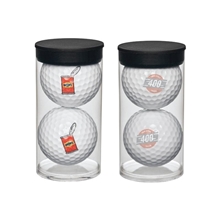aerial view a white twin golf ball pack -2pcs, image 1 of 2