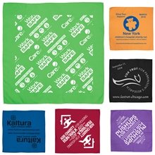 a group of the aurora bandana headband and neck wear silkscreen - domestic production - 22 x 22