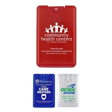 a group of sancard 20 ml. antibacterial credit card shaped hand sanitizer spray