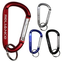 a group of cara m medium size carabiner keyholder with split ring attachment