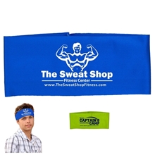 aerial view a group of headband headwear silkscreen - domestic production, image 1 of 2