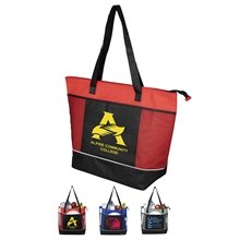 22W x 16H x 7 Gusset - FROST LINE Super - Sized Insulated Zipper Cooler Tote