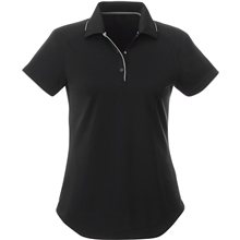 aerial view a black/quarry (995) 100 poly double knit w - remus ss polo, image 1 of 4