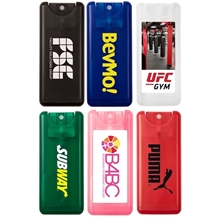 a group of credit card hand sanitizer spray