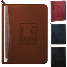 a group of pedova(tm) zippered ultrahyde padfolio with fsc(r) mix paper